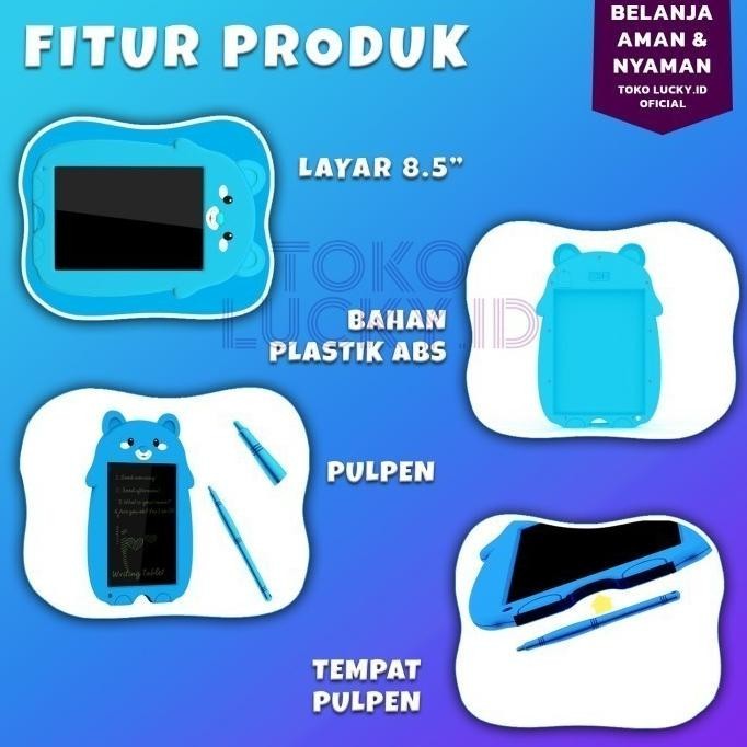 

Papan Tulis Mainan Anak Karakter Tablet LCD Writing Belajar Menulis