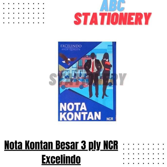 

Nota Kontan Besar 3 ply NCR Excelindo (Kelipatan 10 buku)