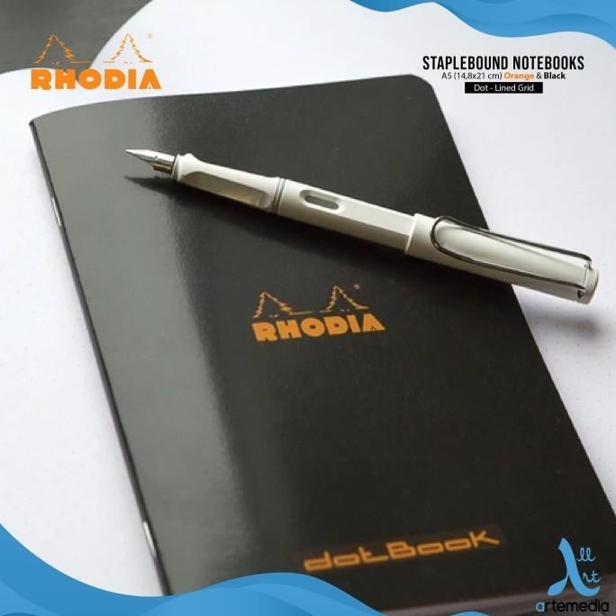 

Buku Catatan Rhodia A5 Staplebound Coated Card Cover Notebook