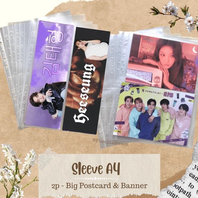 

Sleeve A4 2P/3P/4P/5P/6P/8P/9P/10P/12P/20P for 2/3/4 Ring (1 pak)