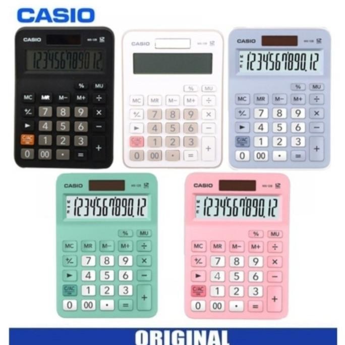 

Kalkulator CASIO MX-12B Colorful Calculator Desktop Stylish Warna ORI