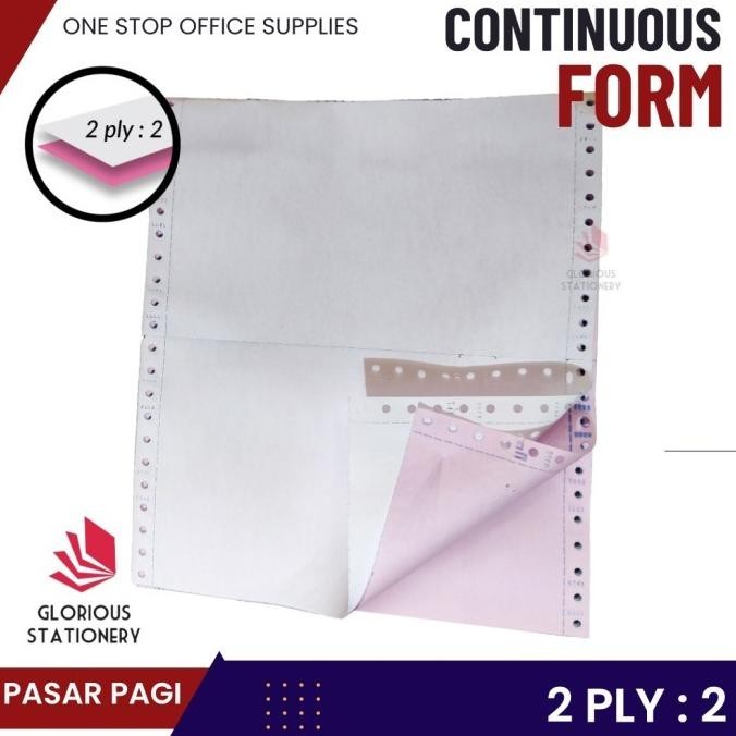 

Kertas Continuous Form Datacom 9.5x11 2ply Bagi 2