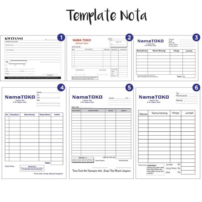 

CETAK NOTA / KUITANSI / FAKTUR A4