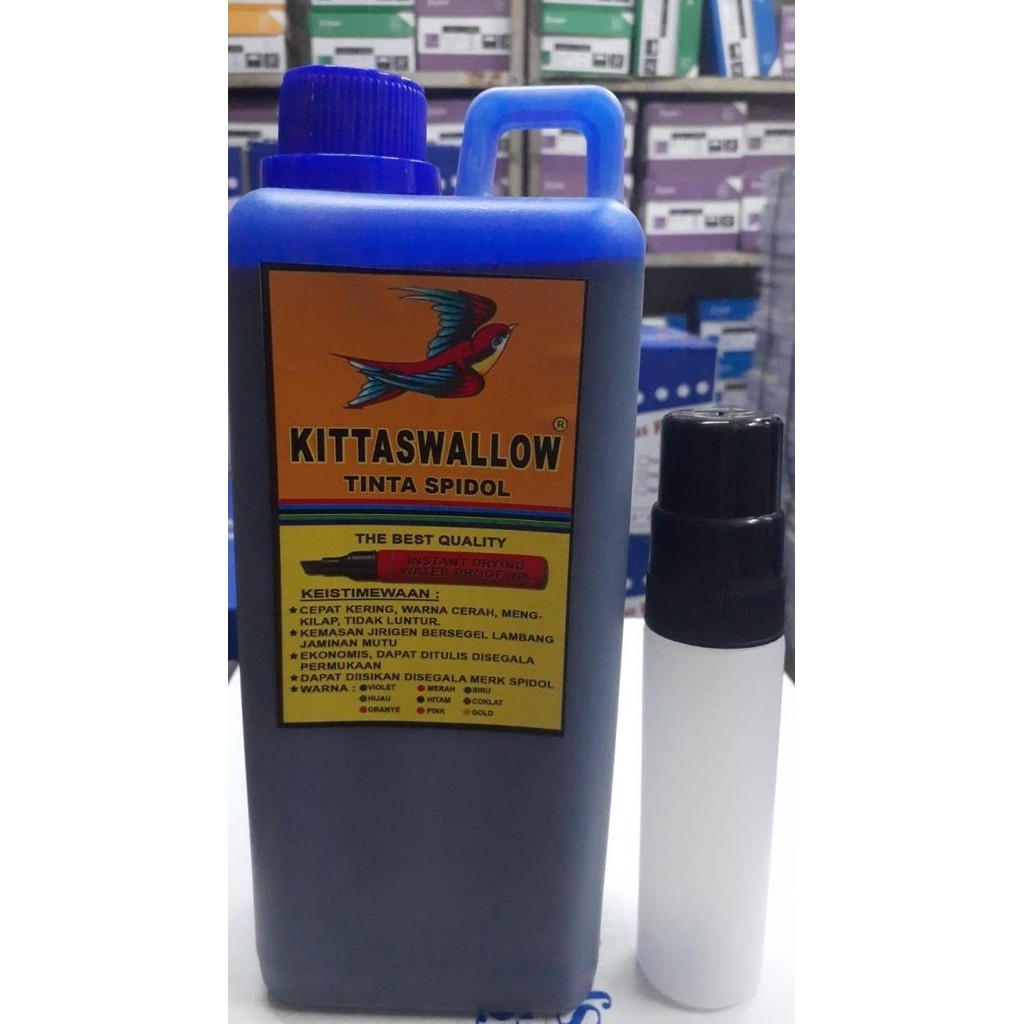 

Tinta literan permanen karung / plastik Swallow bonus botol