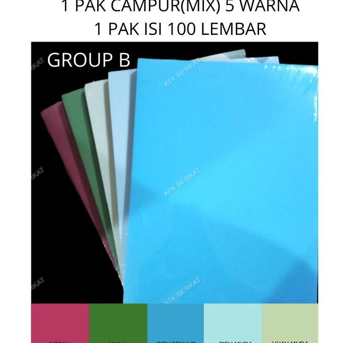 

Kertas karton buffalo uk FOLIO cover jilid MIX warna