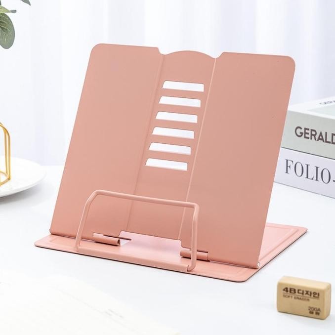 

Triple W Portable Metal Adjustable Book Holder Penyanggah Buku Majalah