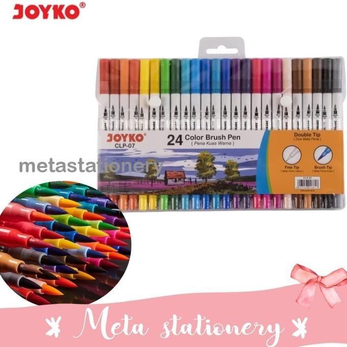 

Dual Brush Pen Joyko 24 warna CLP-07