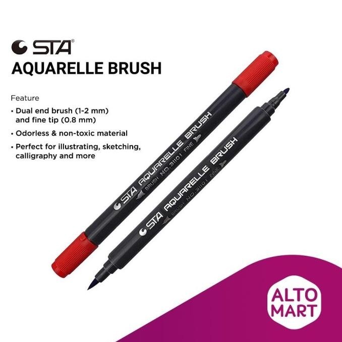 

STA Aquarelle Water Color Dual Tip Brush Pen