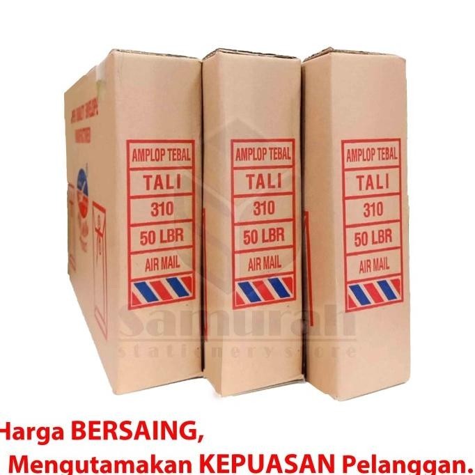 

Amplop Kertas Coklat Tali Airmail 310 Ukuran Folio ( isi 50 lembar )