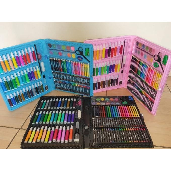 

150 Pcs Set Alat Menggambar Anak-Anak isi Spidol Cat Air Krayon