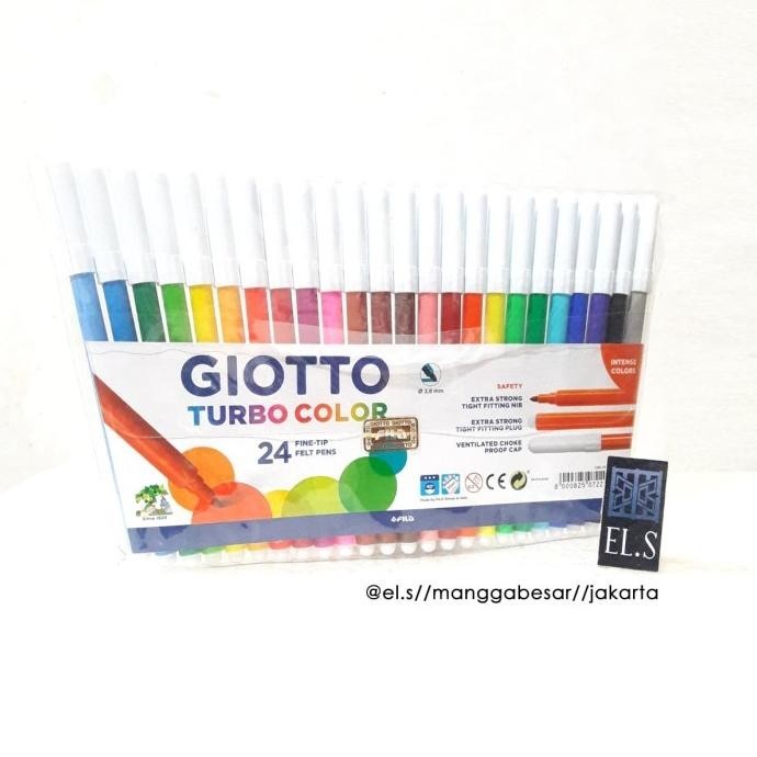 

Giotto Turbo Color Set 24 Warna ( Spidol )