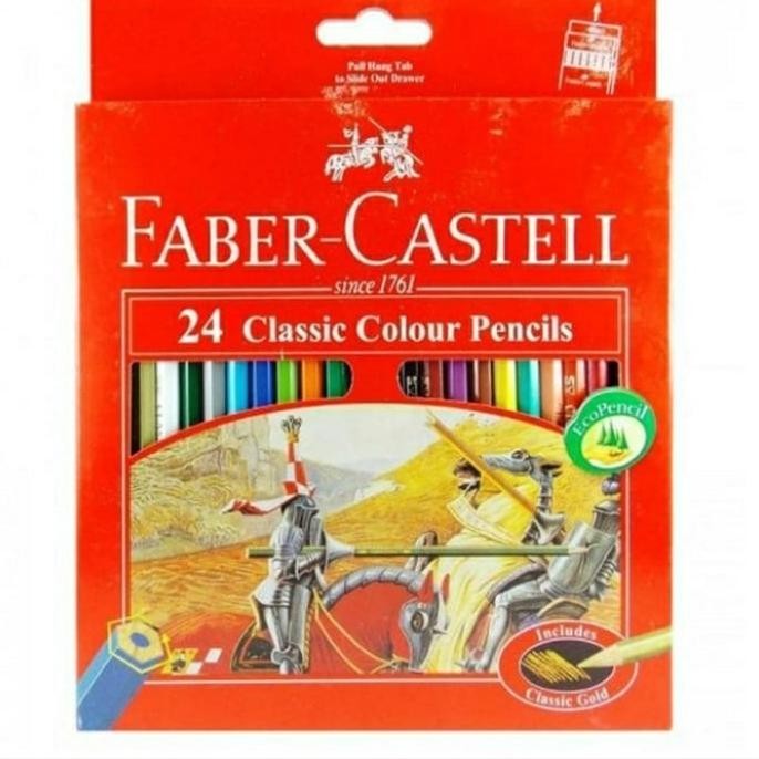 

PENSIL WARNA FABER CASTELL 24 WARNA PANJANG CLASIC