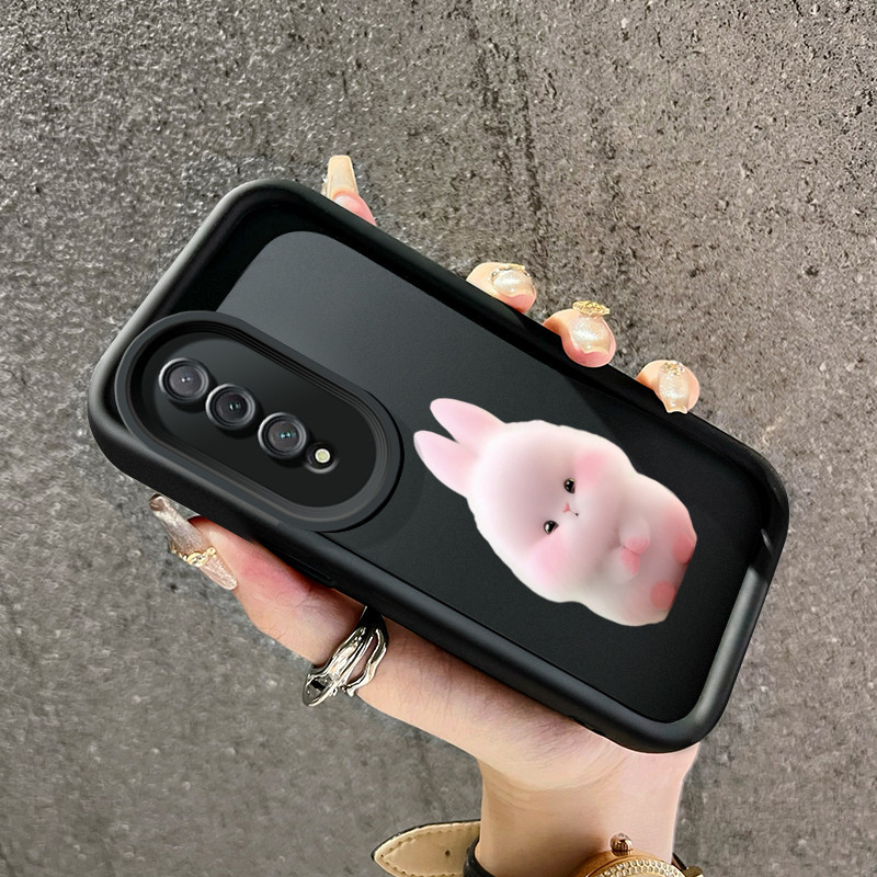 Casing Hp Untuk VIVO Y100 5G Z1 Pro Z5x Case Casing ponsel berdiri telinga kelinci Softcase HP terbu