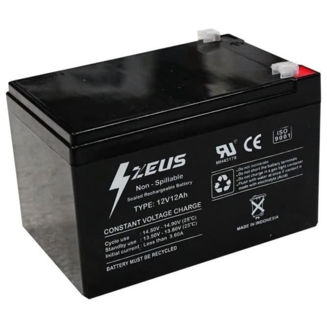 Aki Scooter Listrik Roda 3 Mr Jackie-Antelope 12V12Ah Vrla Zeus