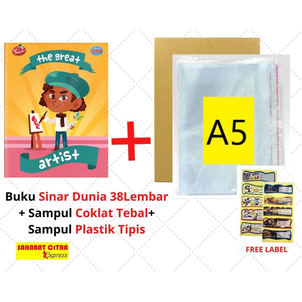 

PAKET LENGKAP 2 BUKU TULIS SINAR DUNIA 38 LEMBAR SAMPUL TIPIS 一套书本