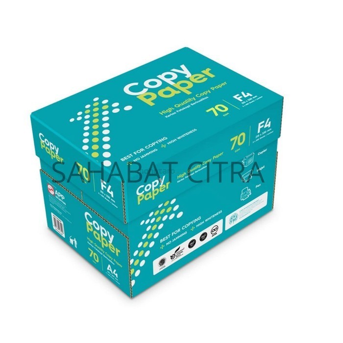 

KERTAS HVS COPY PAPER F4 70GR 1 BOX ISI 5 RIM 纸(一箱）