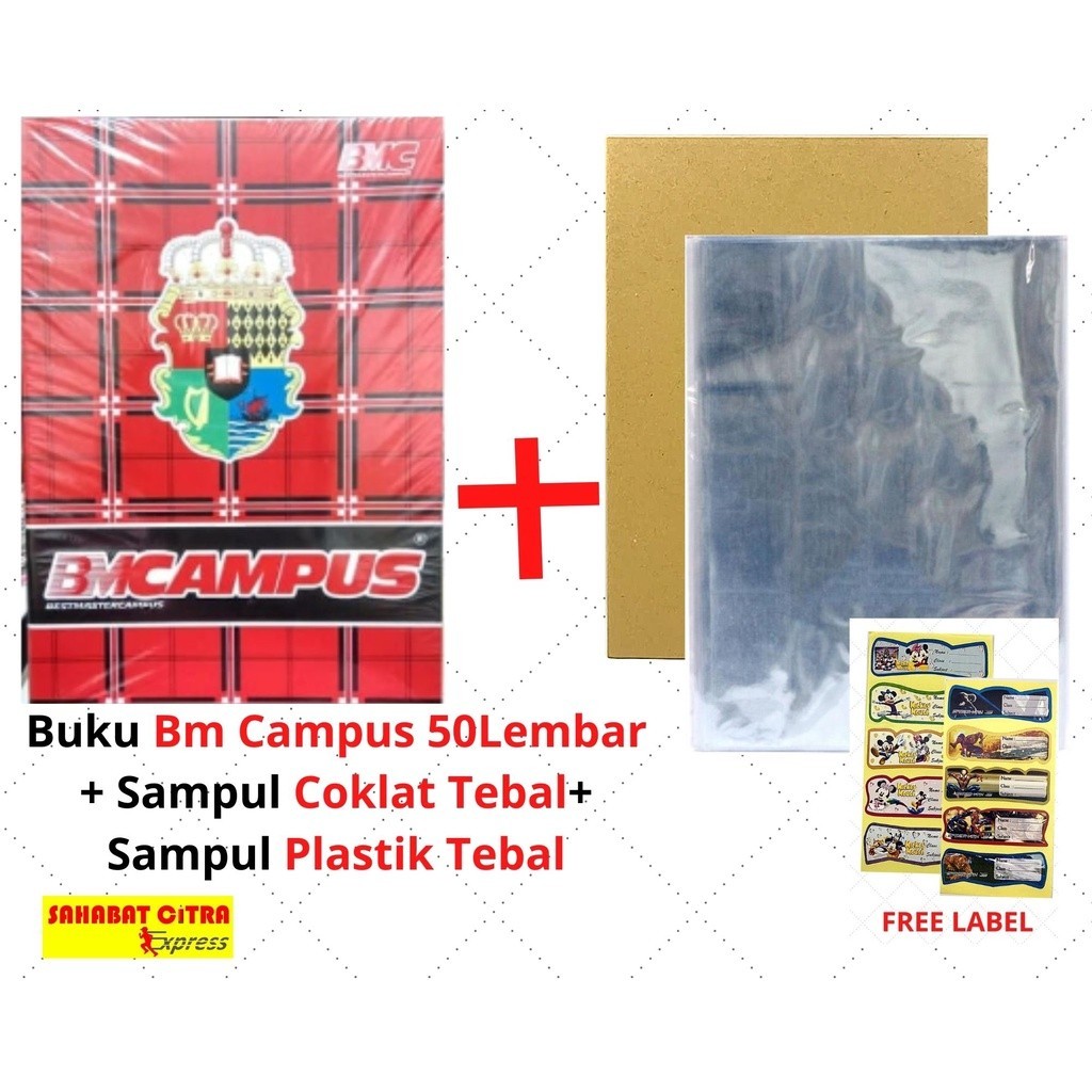 

PAKET LENGKAP 4 BUKU TULIS BOXY 50 LEMBAR SAMPUL TEBAL（一套）笔记本