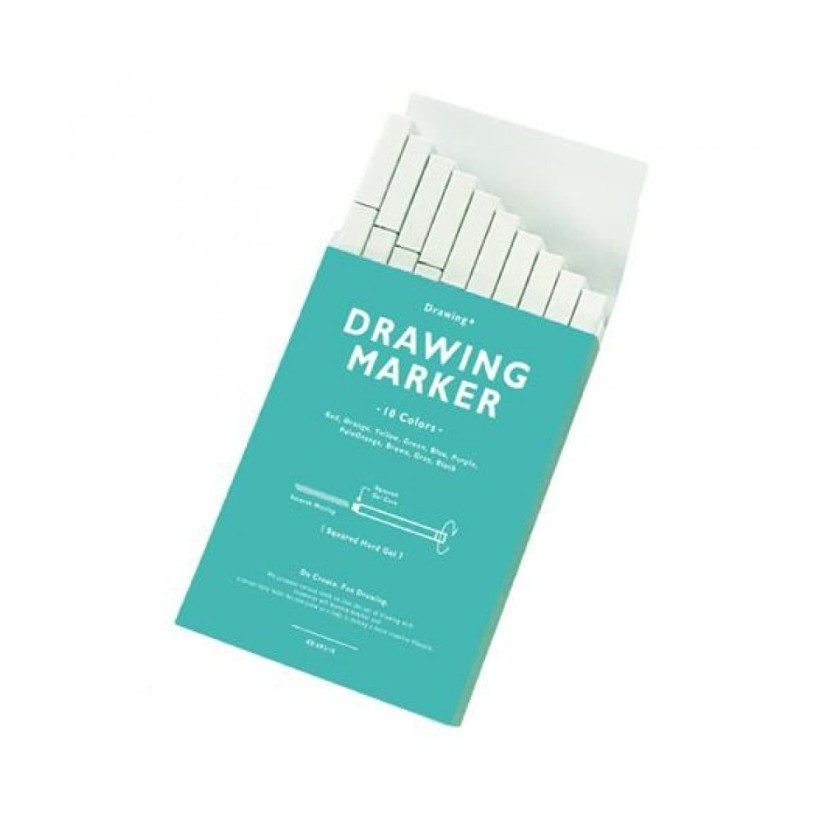 

DR MARKER FLUORESCENT COLOR SET10PCS CRAYON, LITHER