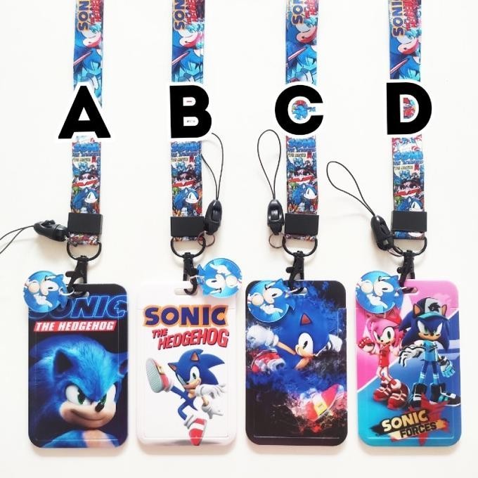 

ID Card Holder Name Tag Lanyard / Kalung Kartu Sonic The Hedgehog