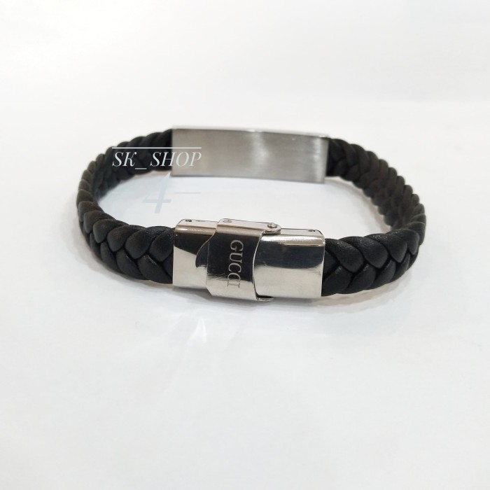 Haf Gelang Kulit Gucci Pria Wanita Titanium Keren