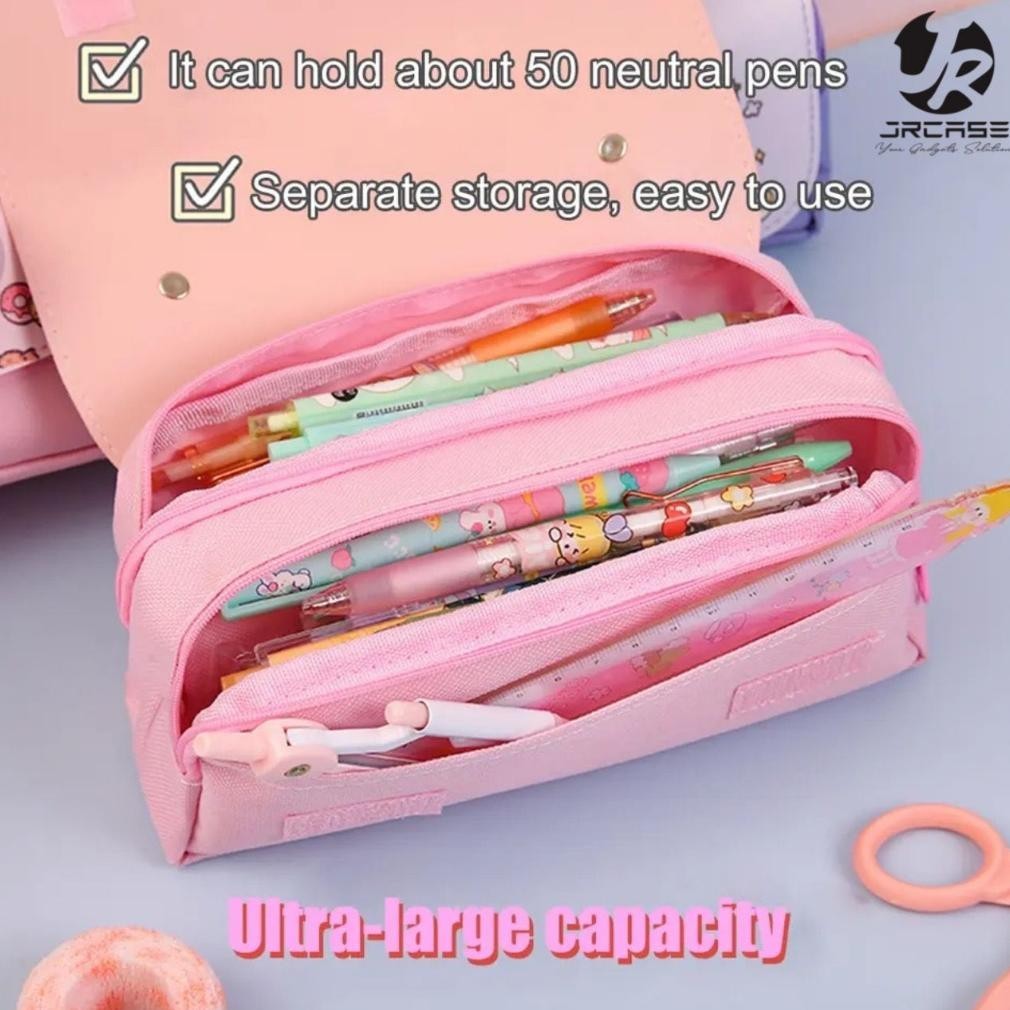 

JRCASE Kotak Pensil Lucu Anak 3D Squishy Cat Kucing Perempuan Cewek Tempat Pensil Unik Pencil Case Souvenir Gift Hadiah Ultah