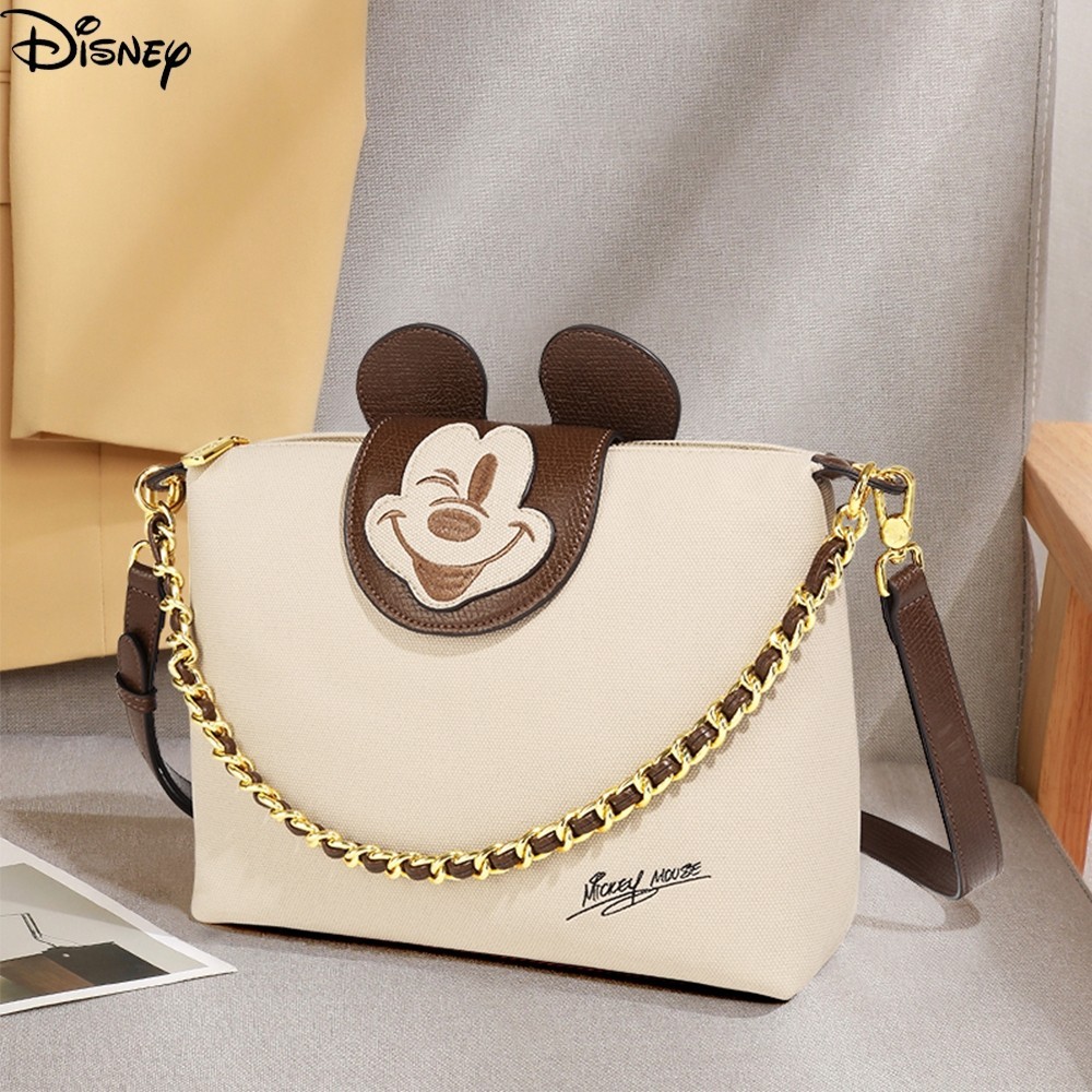 

Disney Resmi Otentik Seri Mickey Tas Tote Belanja Tren Fashion Tas Tangan Wanita Sederhana Tas Bahu Kotak Hadiah BMK-71140