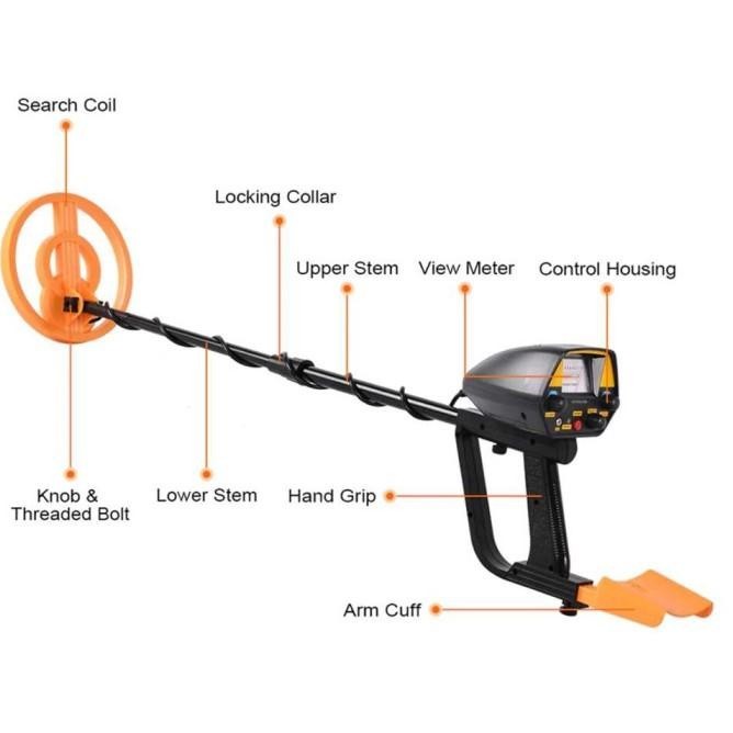 Pendeteksi Logam Underground Metal Gold Silver Detector Md-4080