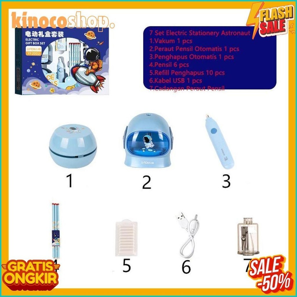 

Set Alat Tulis Elektronik / Rautan Pensil Vakum Penghapus, Rautan Pensil, Stapler, Penghapus Elektrik 11 Buah (6.6)