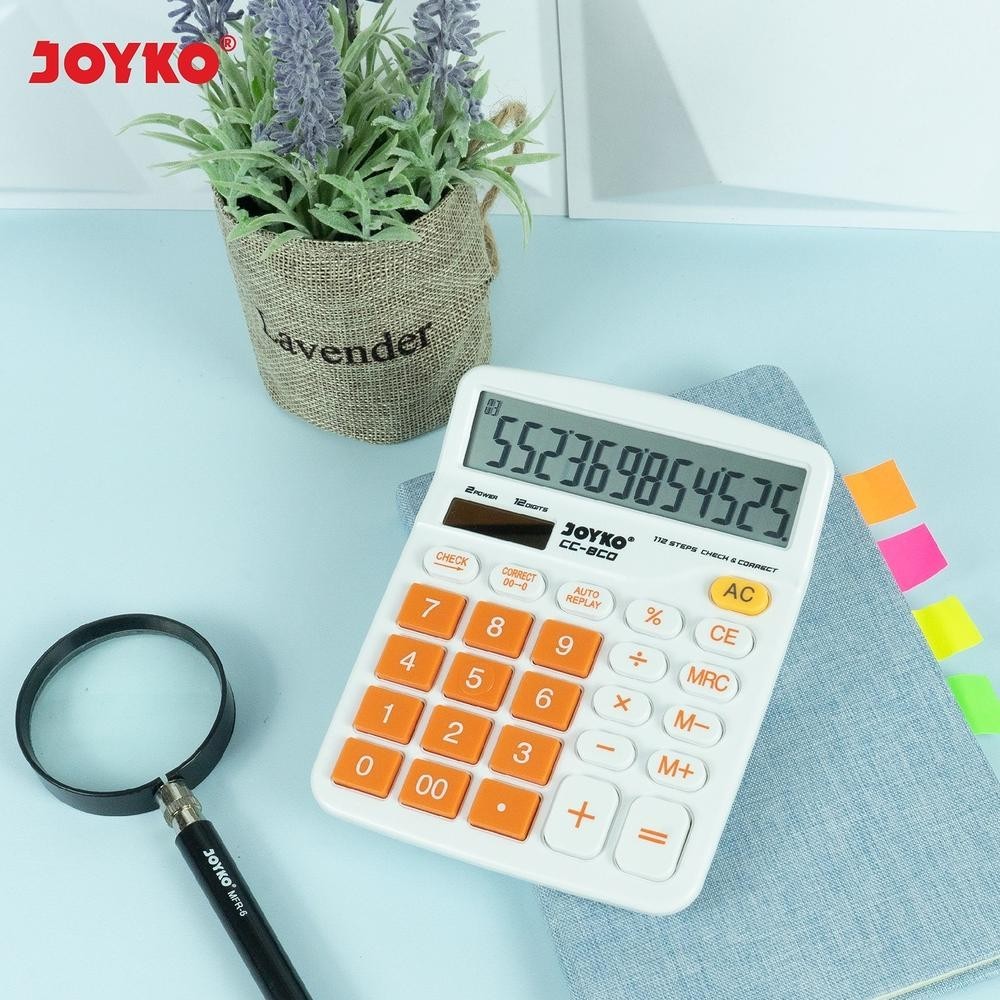 

Calculator Kalkulator Joyko Cc-8 12 Digits Check Correct (Order Sebelum Ketinggalan)