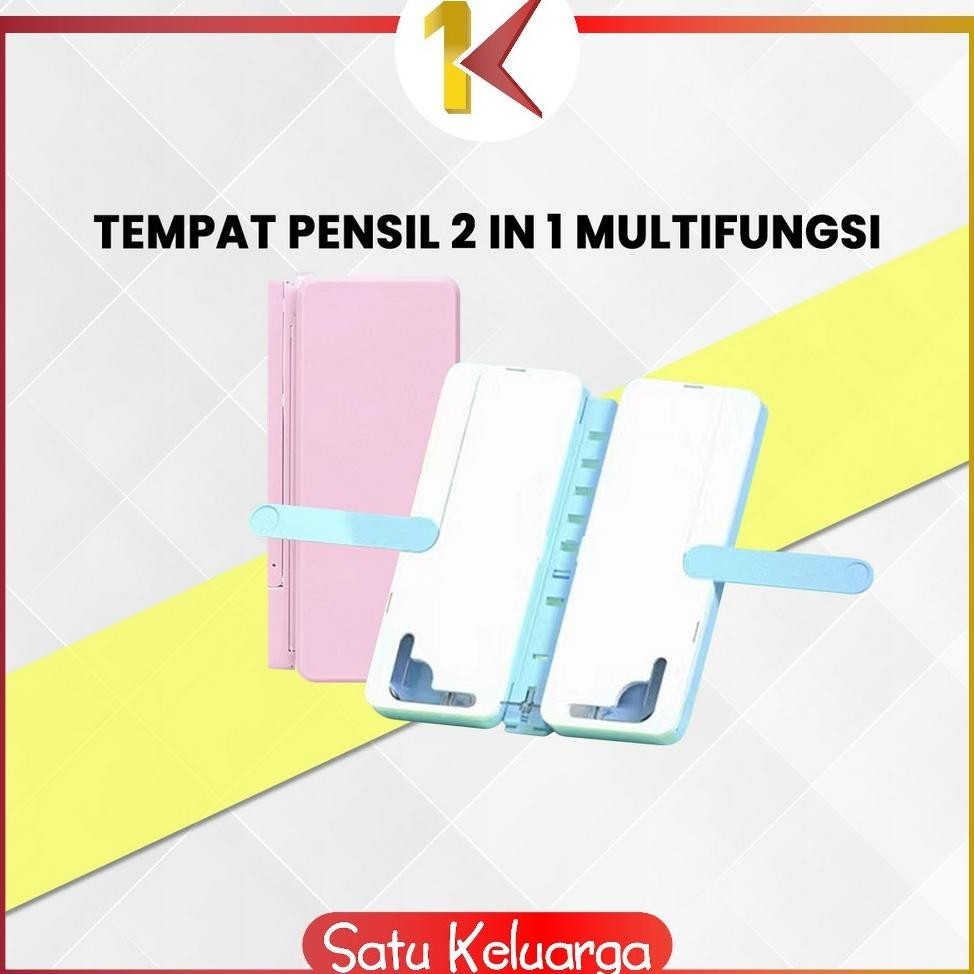 

SK-A73 Tempat Pensil 2IN1 Multifungsi dengan Tatakan Buku dan Papan Tulis Praktis / Kotak Pensil Lipat Tempat Penyimpanan Alat Tulis Anak Sekolah / Pencil Case Book Holder Import