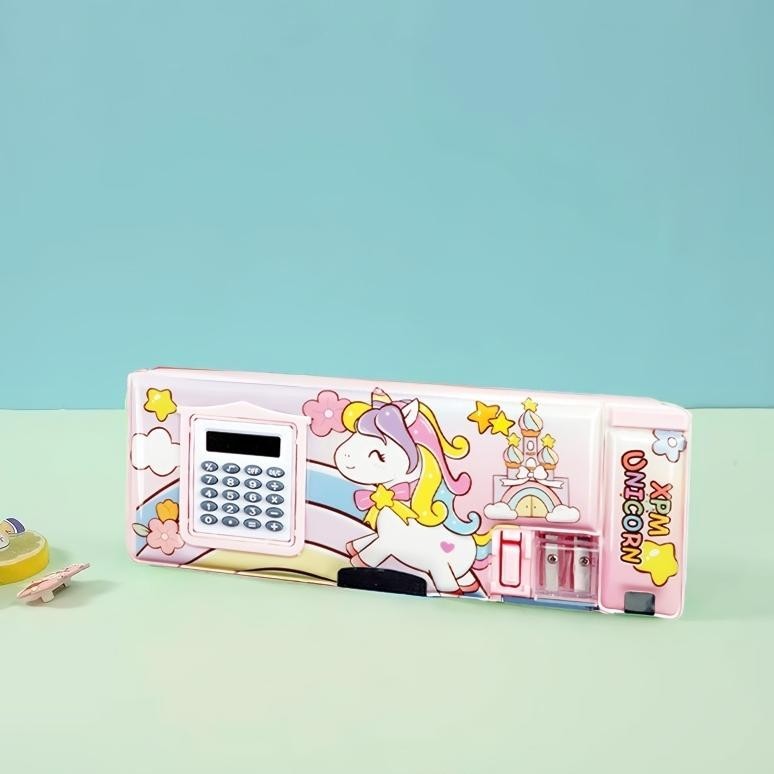 

Tempat Pensil Magnet Kalkulator Karakter Anak Lucu Tempat Pensil Pola Unicorn Kartun