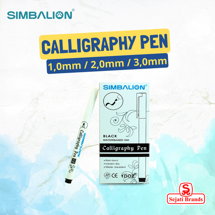 

Arom Simbalion Pulpen Kaligrafi / Calligraphy Pen (1 Lusin) /Fountain Pen