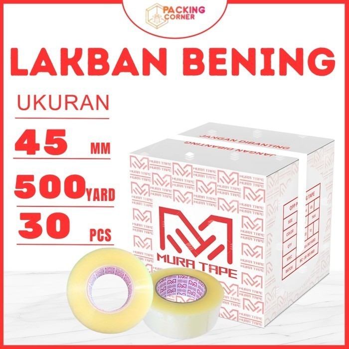 

1 DUS Lakban Bening 2 Inch 500 Yard 45mm 48mm