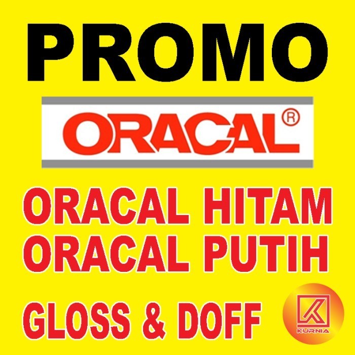 

STICKER ORACAL PUTIH & HITAM ROLL