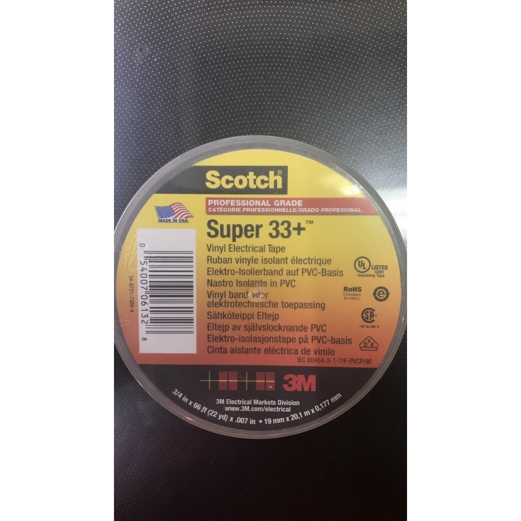 

Isolasi Kabel Listrik 3M Scotch Super 33+