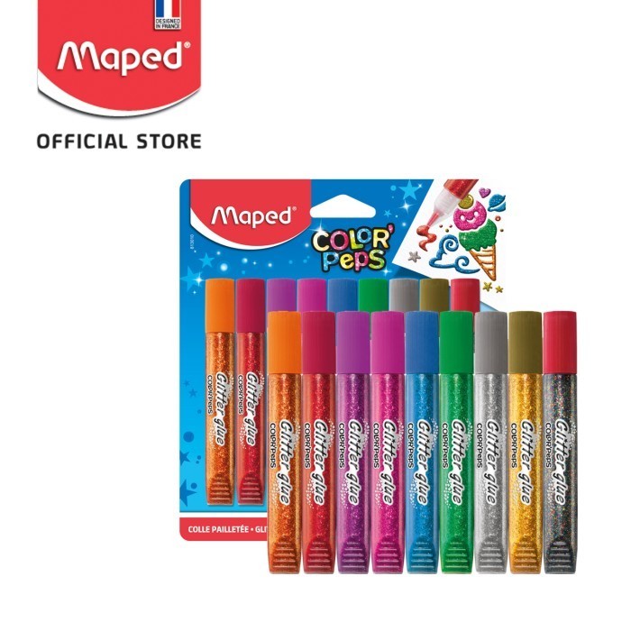 

Maped Lem Glitter isi 10.5ml - Blister 9 warna