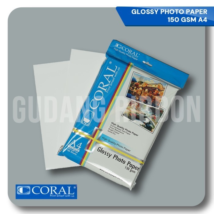 

GLOSSY PAPER 150 GSM A4 100 lembar