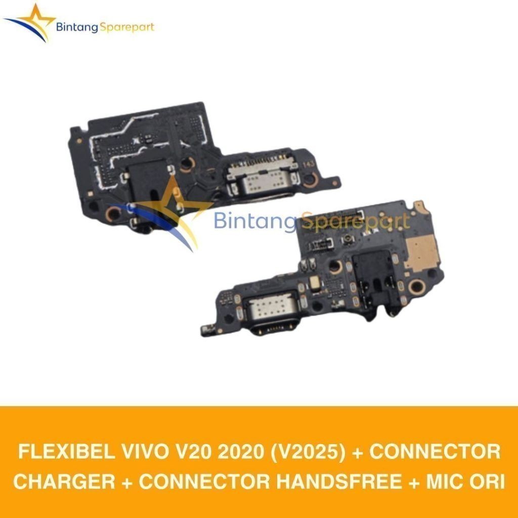 FLEXIBEL VIVO V20 2020 (V2025) + CONNECTOR CHARGER + CONNECTOR HANDSFREE + MIC ORI