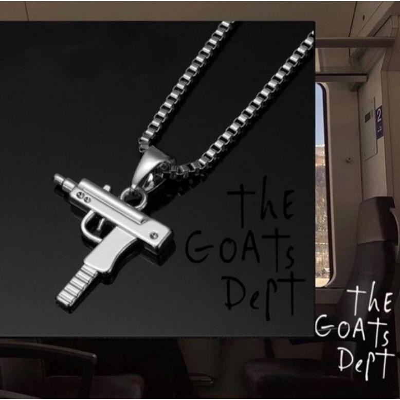 The Goats Dept - Silver Black Gold Uzi Necklace Original / Kalung Najel Esport Warna Silver Black Go