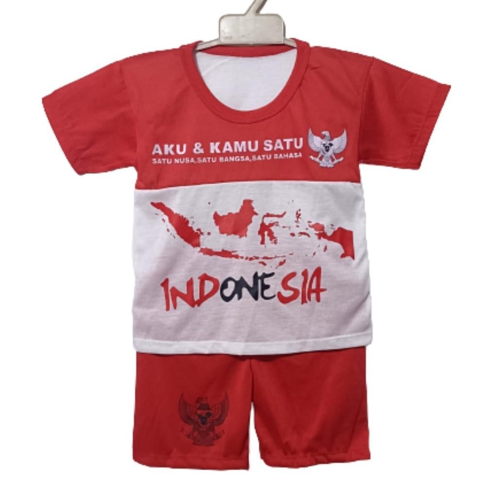 FGH SETELAN BAJU MERAH PUTIH 17 AGUSTUSAN ANAK ANAK TERLARIS