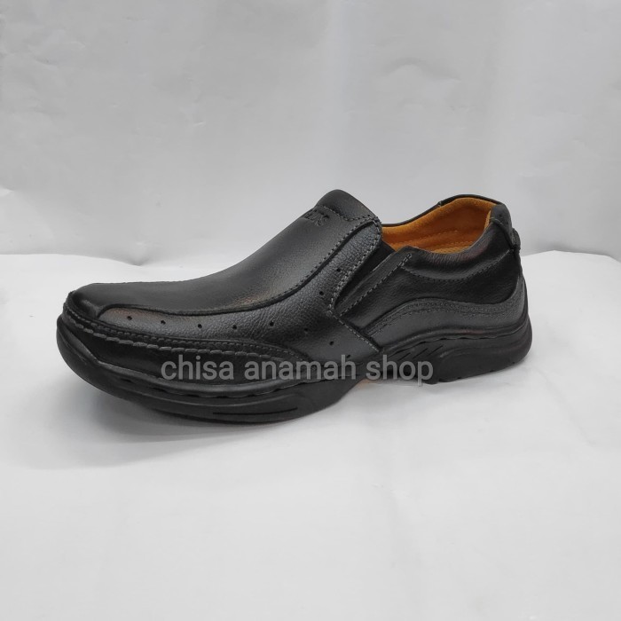 Sepatu Gats Mp2608 Sepatu Kerja Pria Bahan Kulit Warna Hitam