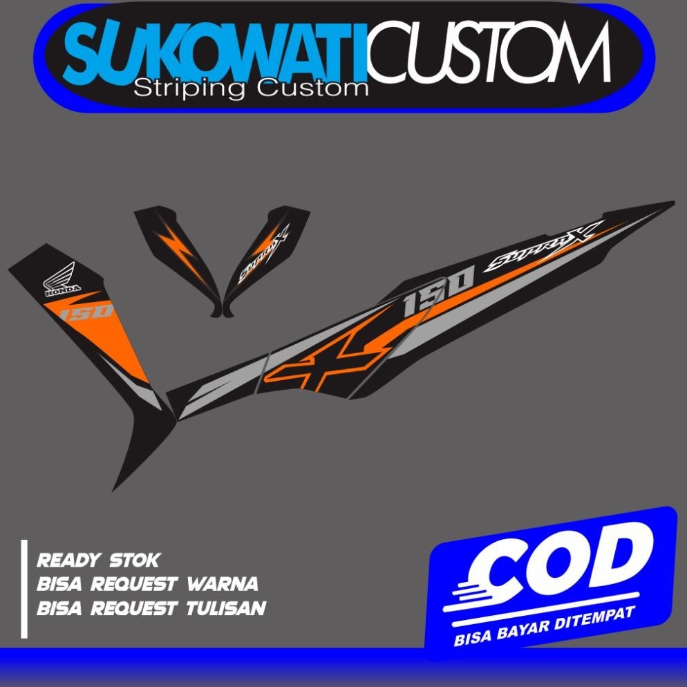 Striping Supra X 125 Batman Variasi