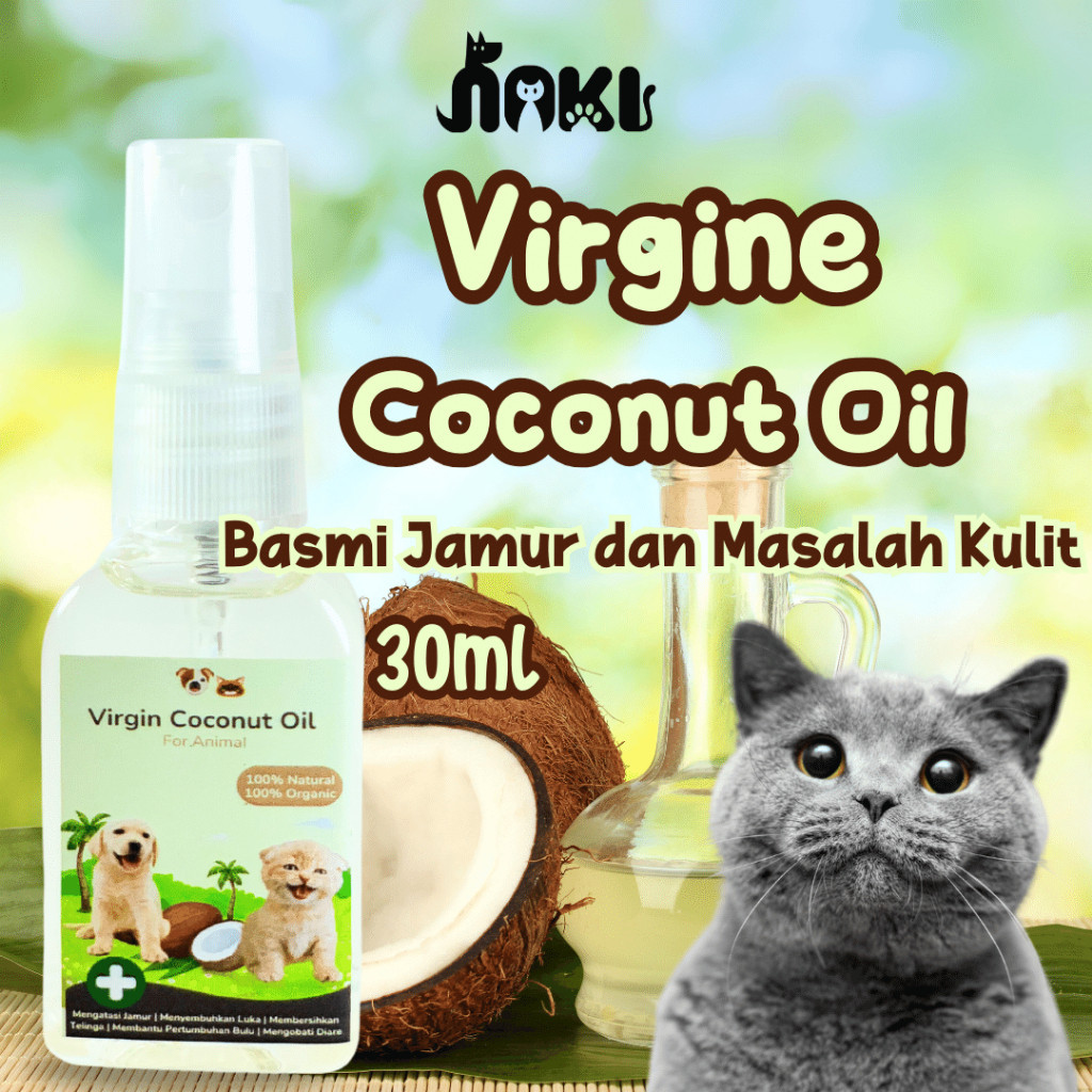 [GROSIR] VCO MURNI 100% 30ML MENGOBATI SCABIES JAMUR PADA KUCING | OBAT JAMUR SCABIES UNTUK KUCING A