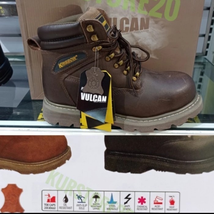 Krisbow Safety Shoes vulcan/Sepatu Pengaman vulcan