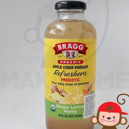 

Bragg Organic Cider Vinegar Refreshers Ginger Lemon Honey 16 Oz