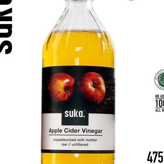 

Suka - Cider Vinegar With Mother / Cuka Apel (475Ml)