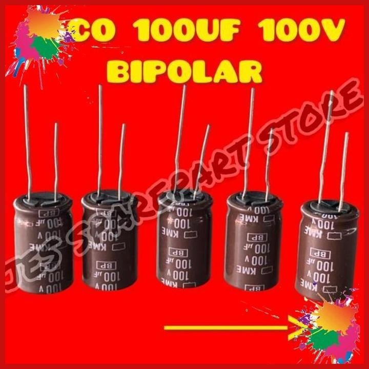 (jek) elco 100uf 100v bipolar nippon chemicon