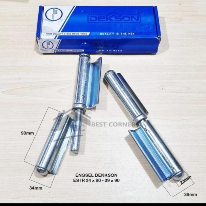 Engsel Bubut Untuk Pintu Besi Dekson Es Ir 34X90-39X90 Galvanis Gratis Ongkir