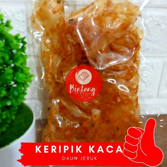 

TERUJI keripik kaca kripca daun jeruk 1 kg