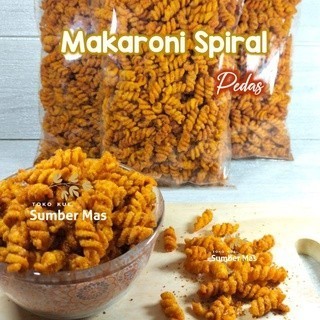 

PROMO SPECIAL MAKARONI SPIRAL RASA PEDES Berat bersih 500 GR